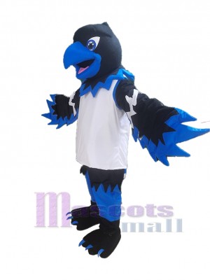 Noir et bleu Oiseau Phénix Déguisement de mascotte Animal