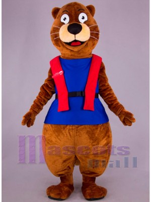 Loutre costume de mascotte