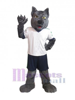 Loup gris adulte Mascotte Costume Animal