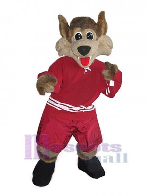 Coyote souriant Mascotte Costume Animal