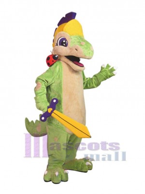 Brave dinosaure Mascotte Costume Animal