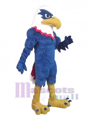 Aigle bleu de puissance Mascotte Costume Animal