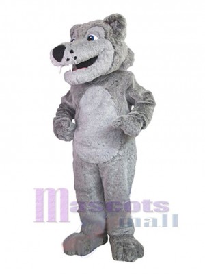 Loup gris Mascotte Costume Animal
