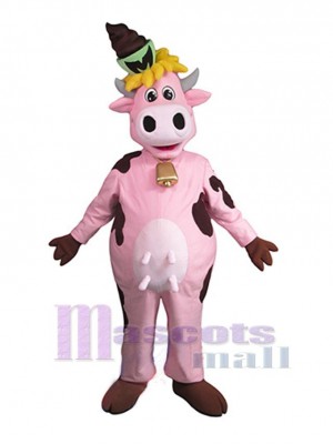 Vache rose Mascotte Costume Animal