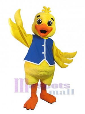 Canard en gilet bleu Mascotte Costume Animal