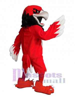 Puissance Rouge Faucon Mascotte Costume Animal