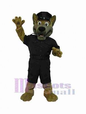 Police intelligente Chien Mascotte Costume Animal