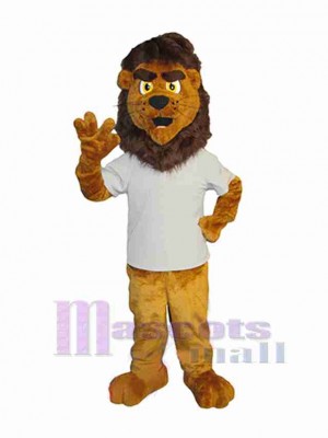Brun Lion Adulte Mascotte Costume Animal