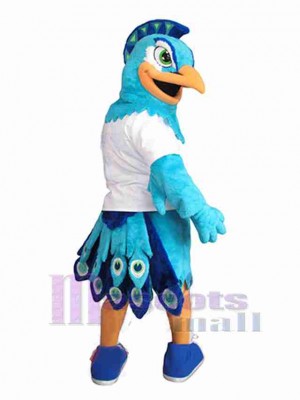 Paon bleu Oiseau Mascotte Costume Animal
