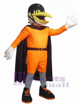 Oiseau en vêtements orange Mascotte Costume Animal