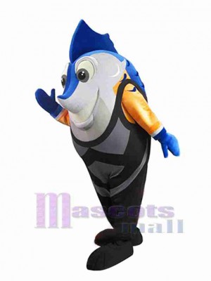 Drôle Poisson Mascotte Costume Océan