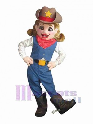 Cowgirl costume de mascotte