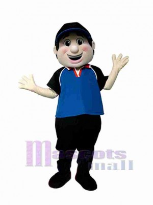 Homme costume de mascotte
