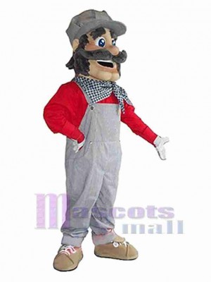 Homme costume de mascotte