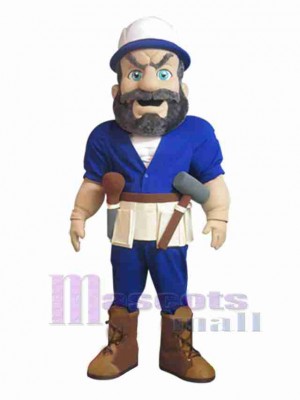 Homme costume de mascotte