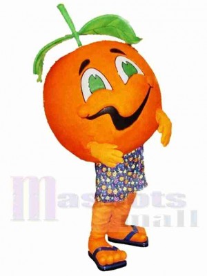 Orange de qualité supérieure Costume de mascotte