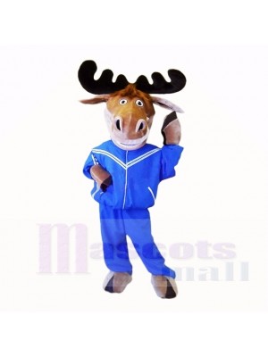 Sport Elk avec l'école de costumes de mascotte Blue Sportswear