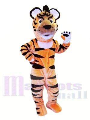 Tigre animal léger heureux Costumes De Mascotte