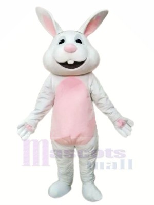 Souriant gris lapin Mascot Costumes Animal