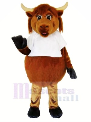 Velu marron Vache Mascotte Les costumes Adulte