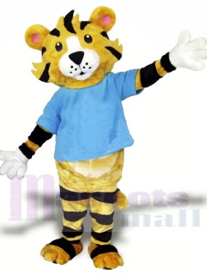 École secondaire tigre Costume de mascotte Livraison gratuite