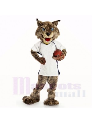 Bobcats de sport avec une chemise blanche mascotte costumes