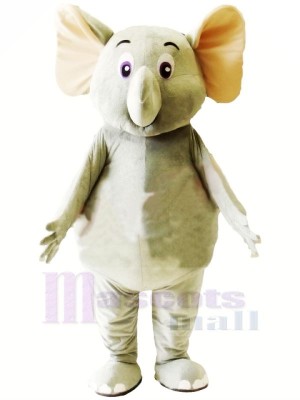 Peu Mignonne Gris l'éléphant Mascotte Les costumes Dessin animé