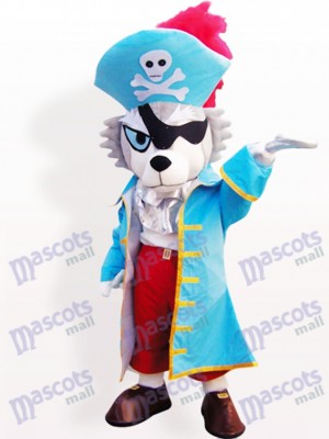 Loup Pirate Animal Mascotte Adulte Costume Drôle