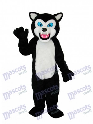 Loup noir Adulte Mascotte Costume Animal