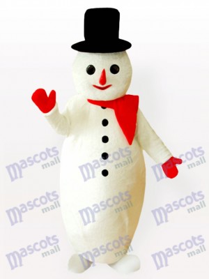 Costume de mascotte de noël homme de neige