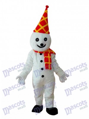 Bonhomme de neige en anniversaire coloré Chapeau Mascotte Costume adulte Noël 