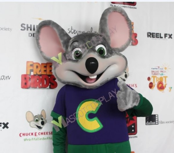 Chuck E. Cheese Mascotte Costume Souris Fast food Promotion