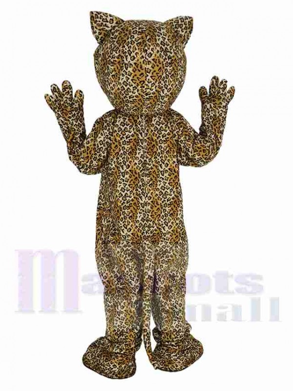 Jaguar maskottchen kostüm