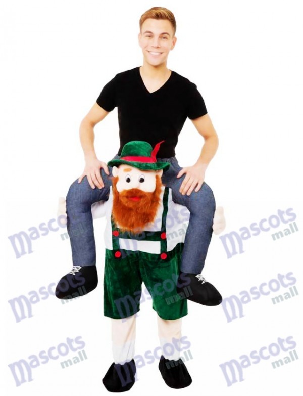 Piggy Back Carry Me Bavarois Bière Guy Ride Mascotte Costume Déguisements