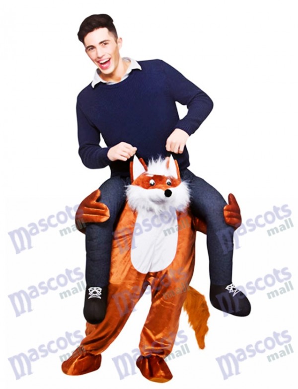 Carry Me Fantastique Renard Piggy Retour Mascotte Costume Ride Sur Funny Déguisements