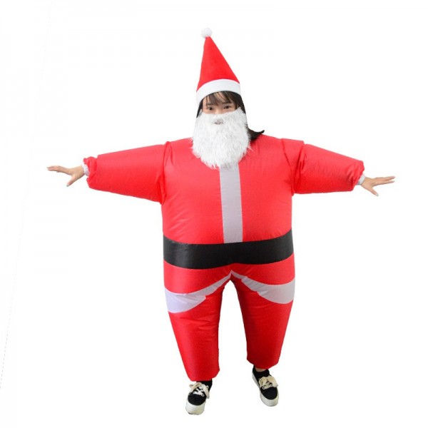 Père Noël Claus Gonflable Costume Halloween Noël Costume Pour Enfant