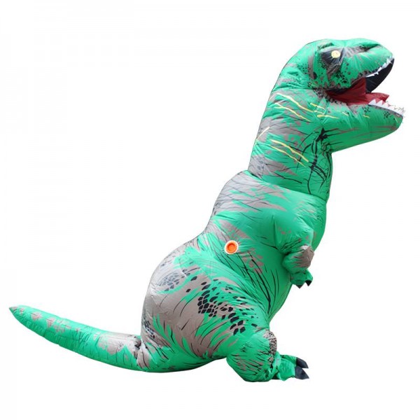 vert Tyrannosaurus T-Rex Dinosaure Gonflable Costume Halloween Noël pour Adulte/enfant