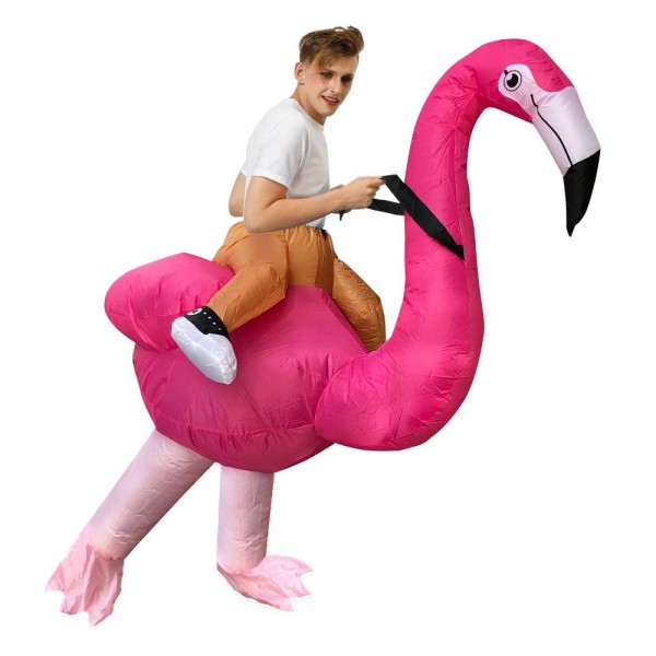 Flamant Porter moi Balade sur Gonflable Halloween Noël Déguisements pour Adulte/enfant