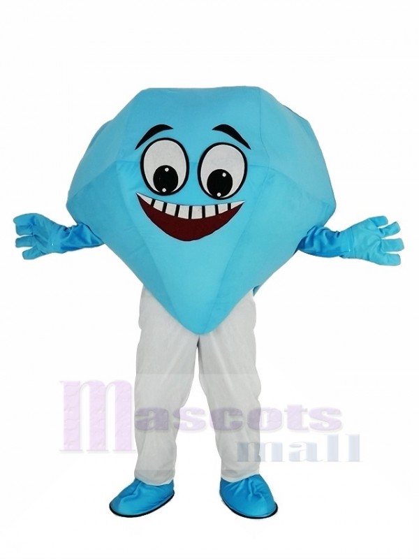 Bleu diamant Mascotte Costume Dessin animé