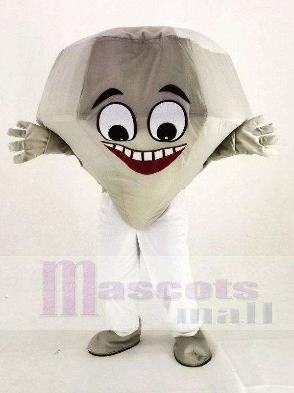 argent diamant Mascotte Costume Dessin animé