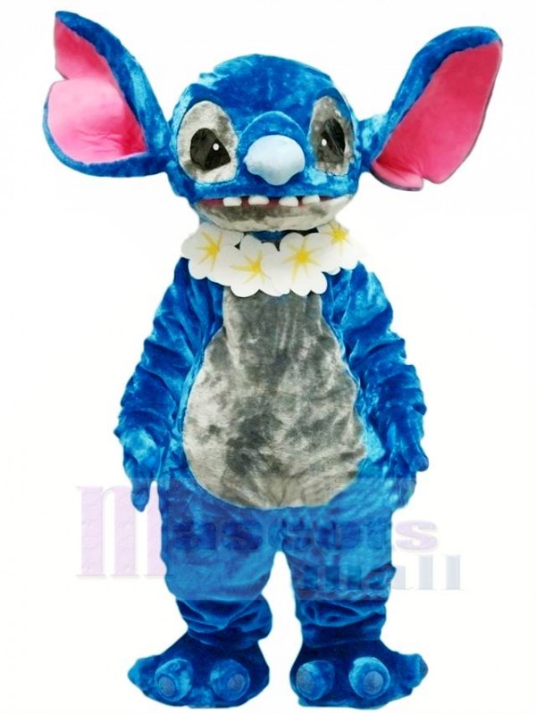 Bleu Stich Lilo Mascotte Costume Dessin animé