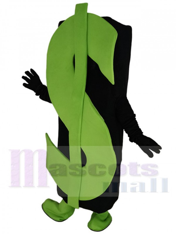 Signe dollar costume de mascotte