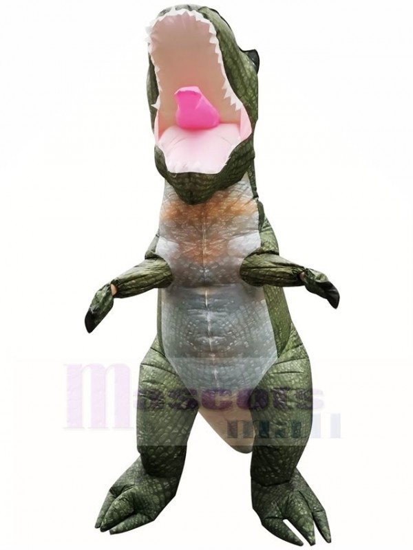 Vert foncé Tyrannosaurus T-Rex Gonflable Costumes de mascotte
