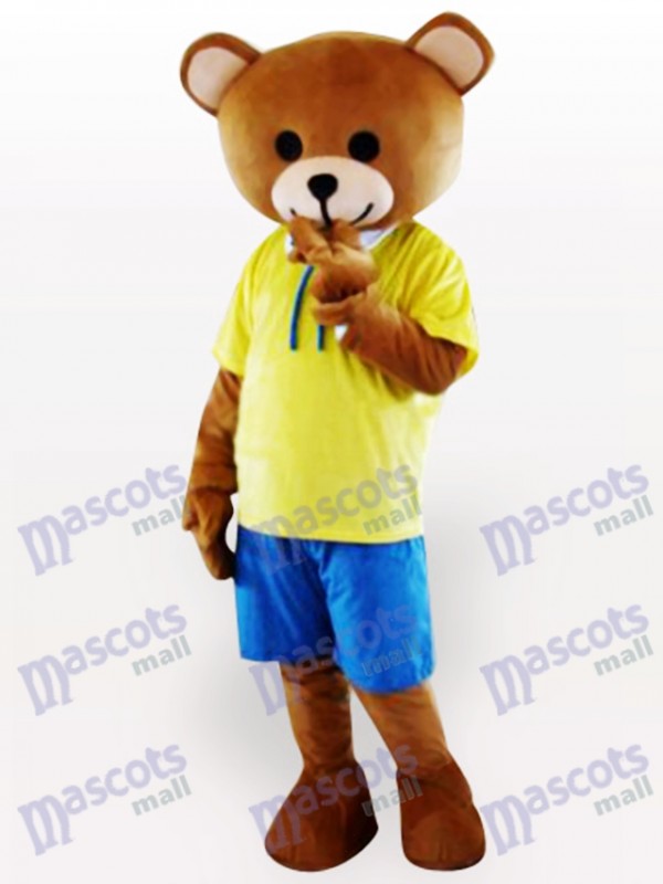Costume de mascotte adulte ours en peluche