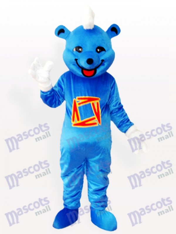 Déguisement mascotte animal ours bleu