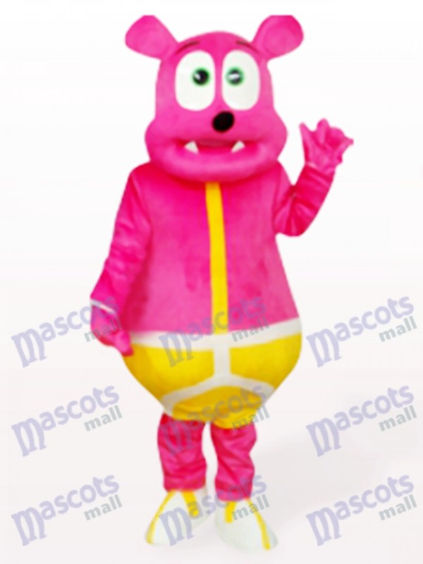 Costume de mascotte adulte animal ours rose monstre