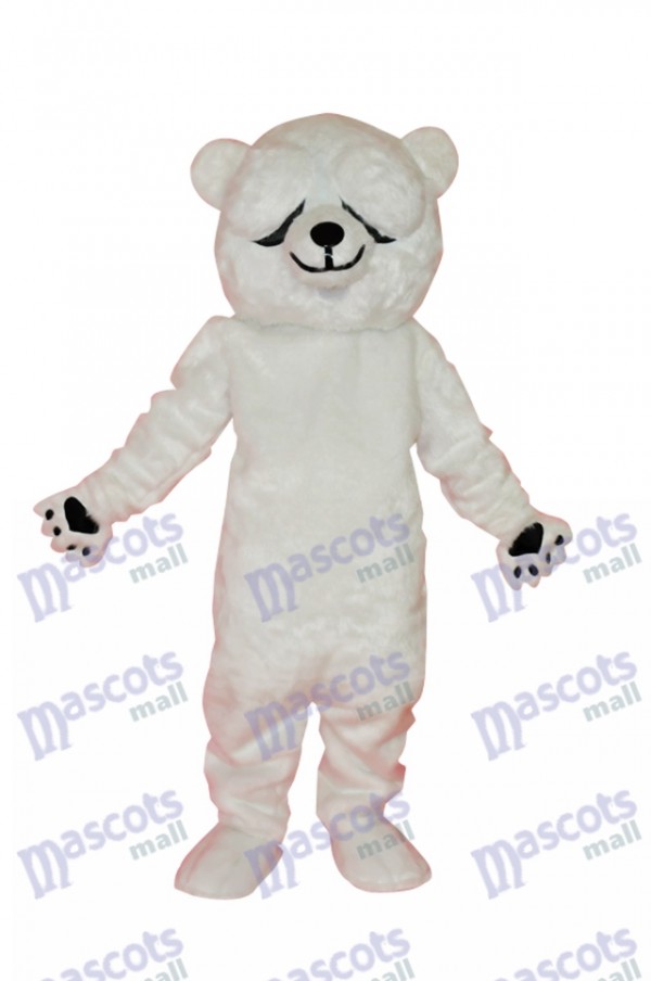 Costume de mascotte des ours polaires simple et honnête Animal