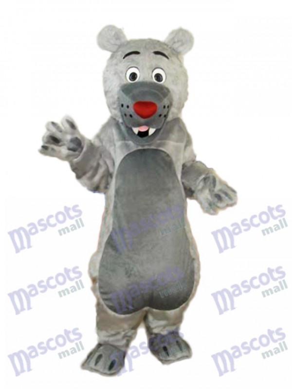 Déguisement Mascotte Ours Mâle Gris Costume Animal