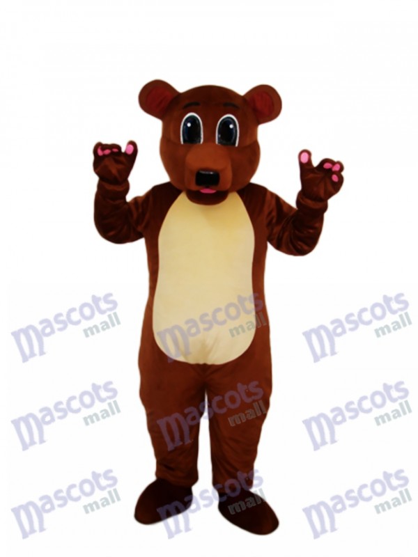 Déguisement de mascotte d'ours brun doré Animal