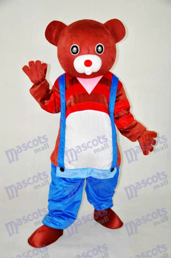 Déguisement de mascotte ours en peluche ours brun animal
